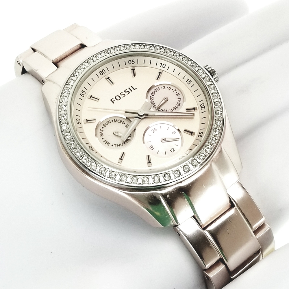 Fossil STELLA Ladies Pink Aluminum Multi Function